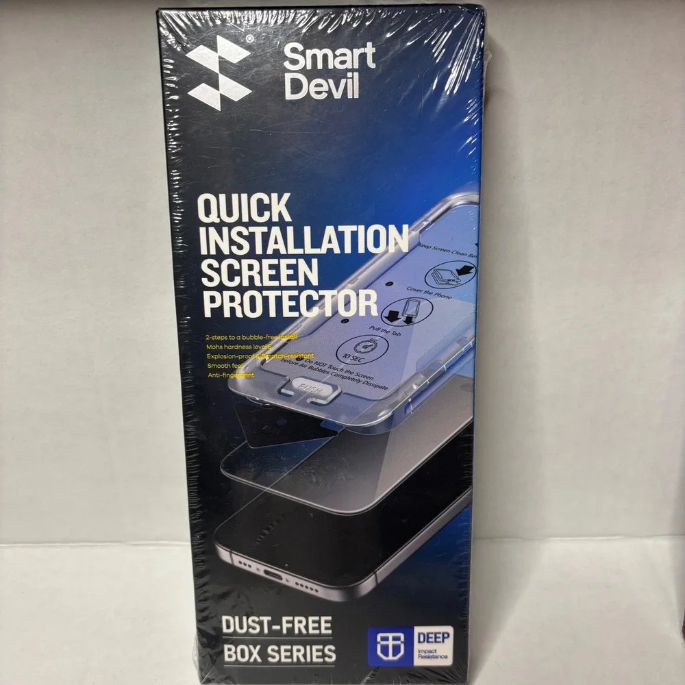 SmartDevil 2 Pk Screen Protector for iPhone 14 Pro Tempered Glass Easy Install